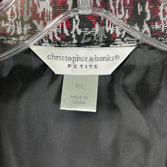 Christopher & Banks open face a-line blazer Sz P/L - Picture 8 of 14